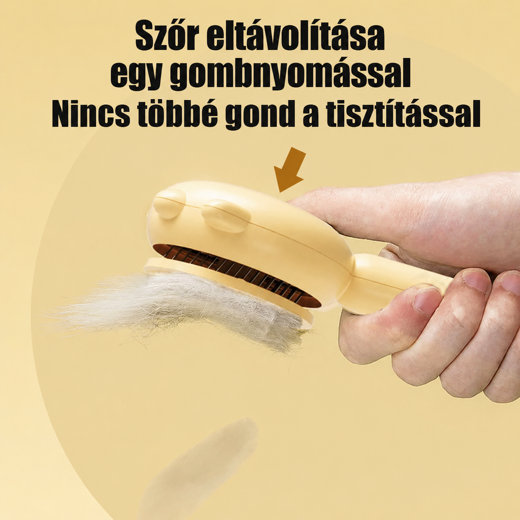Öntisztító Szőrtisztító Masszázskefe Macskáknak és Kutyáknak