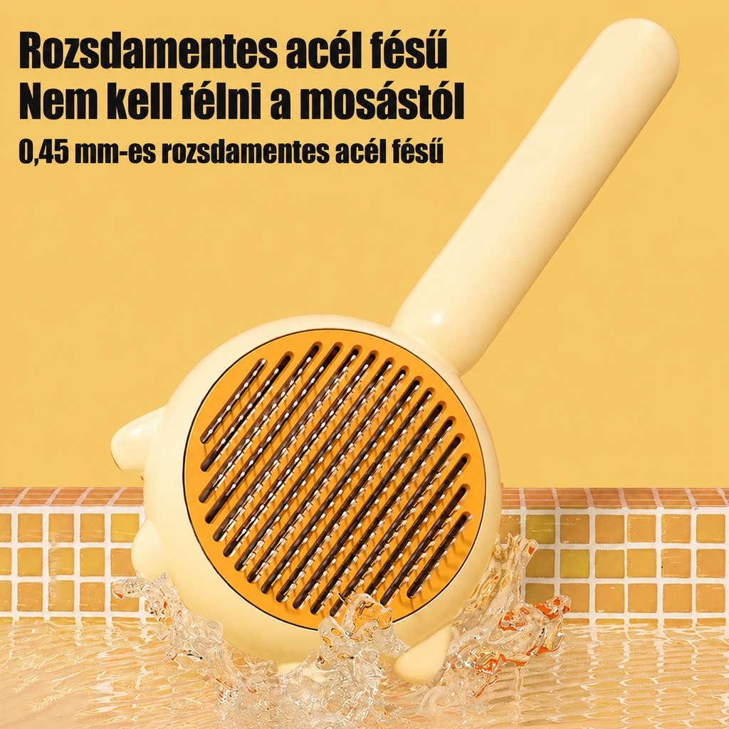 Öntisztító Szőrtisztító Masszázskefe Macskáknak és Kutyáknak